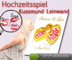 Kussmund Leinwand