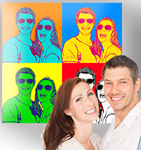 Pop Art vom Foto Weihnachten